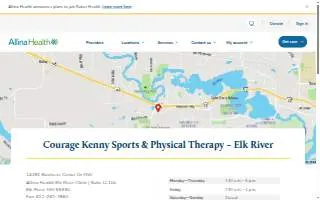 Courage Kenny Sports & Physical Therapy – Elk River website