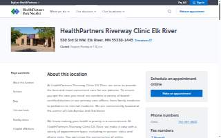 HealthPartners Riverway Clinic Elk River