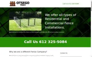 Otsego Fence of Elk River website