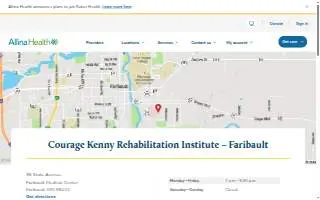 Courage Kenny Spine Center - Faribault website