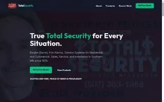 Total Security of Southern MN website