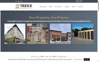 Trekk Properties website