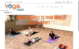 Yoga Reset LLC website