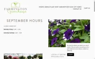 Farmington Greenhouse website
