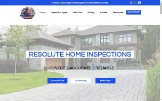 Resolute MN Home Inspections website