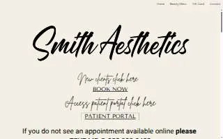 Smith Aesthetics LLC website