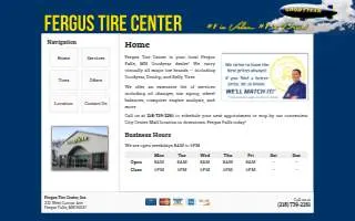 Fergus Tire Center website