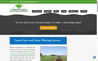 Bottem Landscaping website