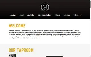Pryes Brewing Company website