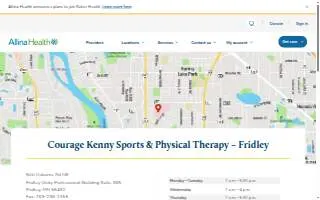 Courage Kenny Sports & Physical Therapy – Fridley website