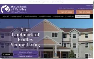 Landmark of Fridley Senior Living website