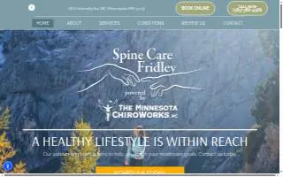 Spine Care Fridley website