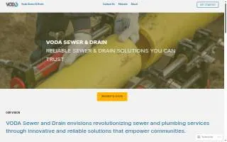 Voda Sewer and Drain website