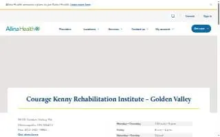 Courage Kenny Kids - Golden Valley website