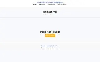 Golden Valley Kids website
