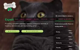 Greenbrier Animal Hospital of Golden Valley website
