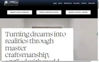 Platinum Remodeling and Handyman Services website