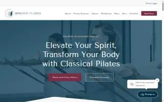 Spiritus Pilates Studio of Golden Valley website