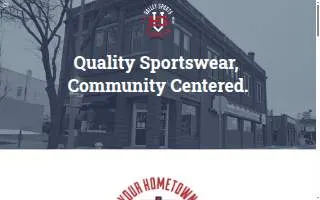 Valley Sports website