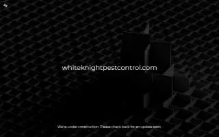 White Knight Pest Control of Golden Valley website