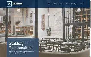 Zeman Construction Company website