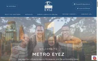 MetroEyez - Andover Family Eyecare website