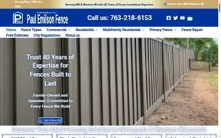Paul Emilson Fence of Ham Lake website