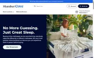 Slumber Cove Mattress Showroom of Ham Lake website