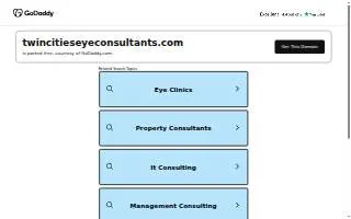 Twin Cities Eye Consultants of Ham Lake website