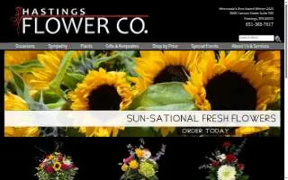 Hastings Flower Co website