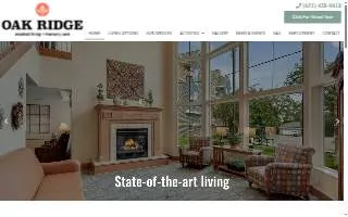 Oak Ridge Assisted Living of Hastings website