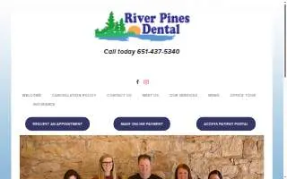 River Pines Dental website