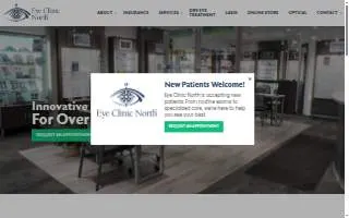 Eye Clinic North website