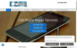 EZ Screen Fix website