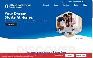 Hibbing Co-Op Credit Union website