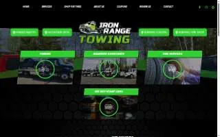 Iron Range Towing and Automotive website
