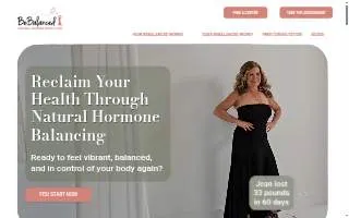 BeBalanced Natural Hormone Weight Loss of Hopkins website