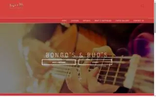 Bongo's & Bud's Music Center website