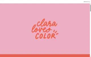 ClaraLovesColor website