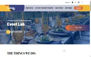 Event Lab website