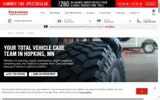 Firestone Complete Auto Care of Hopkins website