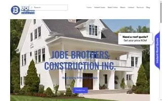 Jobe Brothers Construction website