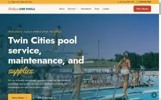 Northern Aire Pools website