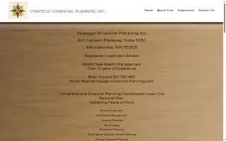 Strategic Financial Planning Inc website