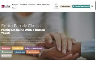 Entira Family Clinics - Hugo website