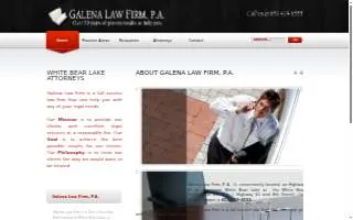 Galena Law Firm, P.A. website