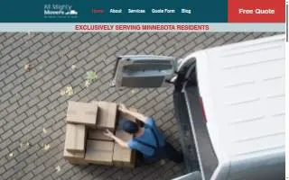All Mighty Movers website