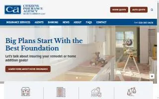 Citizens Insurance Agency of Hutchinson, LLC website