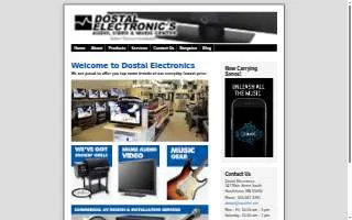 Dostal Electronics Center website