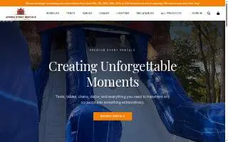 Arriba Event Rentals of Inver Grove Heights website
